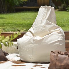 natural cotton canvas beanbag