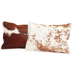 PILLOW · BROWN COWHIDE · SMALL