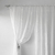 cortina organza bordada nuria blanco 2 paños 145x220 m. - comprar online