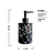 Dispenser De Baño Jabon Liquido Vidrio Marble Negro - comprar online