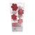 Ganchos de Resina y Metal Rustic Flower Rojo - comprar online