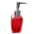 jabonera + dispenser + vaso accesorios ruby para baño set x 3 rojo - comprar online