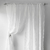 cortina organza bordada azize blanco 2 paños 145x220 cm