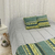 Acolchado King Jackard verde + 2 Almohadones