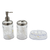 jabonera + dispenser + vaso accesorios bianca para baño set x 3