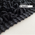 Alfombra algodón mika negra 40x60cm - tienda online