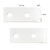 soportes doble de hierro para barral 3/4 mm blanco - comprar online