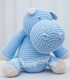 Muñeco tejido de apego - Hipopótamo amigurumi - comprar online
