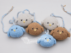 Deco tejida - Guirnalda pajarito amigurumi - comprar online