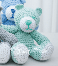 Muñeco tejido de apego - Teddy amigurumi - tienda online