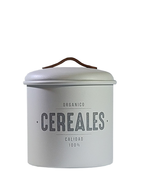 Tarro de Cereales blanco