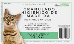 GRANULADO HIGIÊNICO DE MADEIRA (BIODEGRADÁVEL) - Menplast Indústria