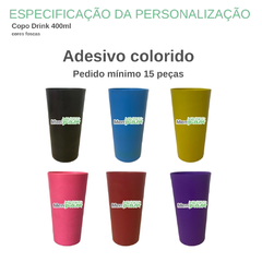 COPO DRINK 400ML PERSONALIZADO - comprar online