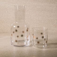 Botella de mesa de luz con vaso alta - comprar online