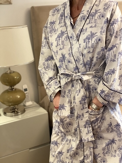 Kimono Hawaiian blanco