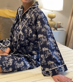 Kimono Hawaiian azúl
