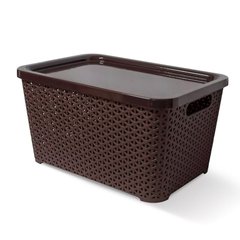 Tapa de rattan mediano marrón - comprar online