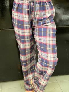 Pantalón Pijama Escocés azúl - comprar online