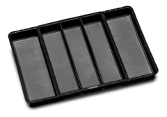 Organizador de utensilios antideslizante extensible negro - comprar online