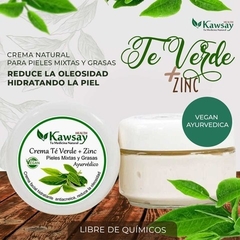 Crema facial Té Verde + Zinc (pieles mixtas y grasas) KAWSAY HEALTH - 50 gr en internet