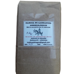 Harina de Garbanzos Agroecológicos MOLINO EL DRAGÓN - 1kg - comprar online