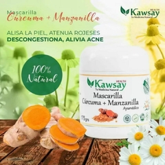 Mascarilla facial con Cúrcuma y Manzanilla KAWSAY HEALTH - 100 gr en internet