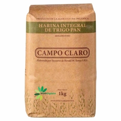 Harina Integral Orgánica (molido fino) CAMPO CLARO - 1 kg - comprar online