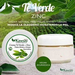 Crema facial Té Verde + Zinc (pieles mixtas y grasas) KAWSAY HEALTH - 50 gr - comprar online