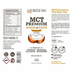 Aceite de Coco Petaca Líquido (MCT PREMIUM) GOD BLESS YOU OILS - 200 ml - comprar online