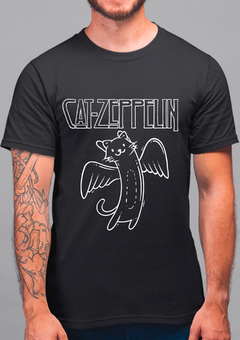 Camiseta Cat Zeppelin Unissex na internet