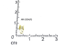 ( AR-1554/G ) Terminal Librito Dorado 4*4 MM X 100 UNIDAD