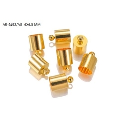 ( AR-4492/AG ) Capuchon Chapa Dorado 6X6.5 MM X 20 UNIDAD