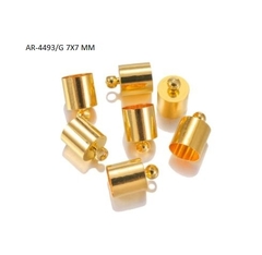 ( AR-4493/G ) Capuchon Chapa Dorado 7X7 MM X 20 UNIDAD