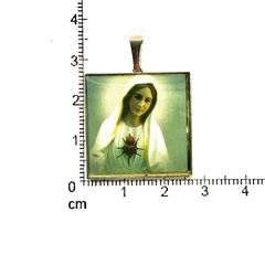 Dijes Religioso Niquel Con Dome X 5 Unidad ( ARG-9095/N/5 ) - Las  Perlas
