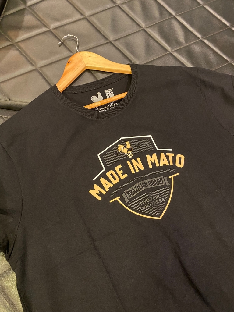 Camiseta Made in Mato Preta CE1459 BotinasMG