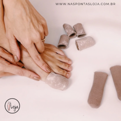 Dedeiras de gel para dedão revestida com malha (par) - Nas Pontas - comprar online