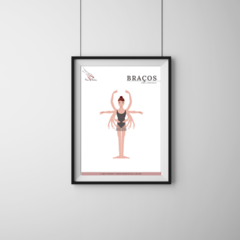 Quadro Braços _ ballet arms - produto digital para impressão