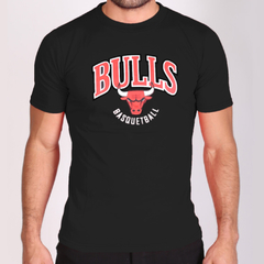 Remera algodón Bulls negra