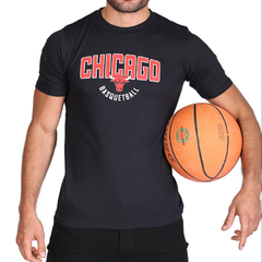 Remera algodón Chicago negra