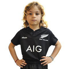 Camiseta Nueva Zelanda All Blacks Niños
