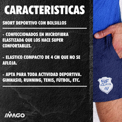 Short deportivo Azul Marino Imago - Imago Deportes
