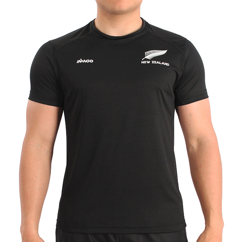 Remera microfibra All Blacks negra Imago Deportes