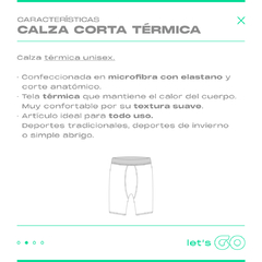 Calza Térmica Corta Blanca Hombre - tienda online