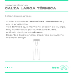 Calza Térmica Larga Niños - tienda online