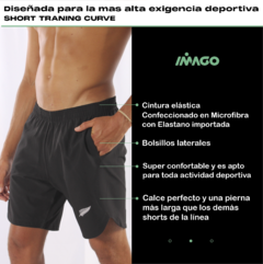 Short Negro Traning Curve - Imago Deportes