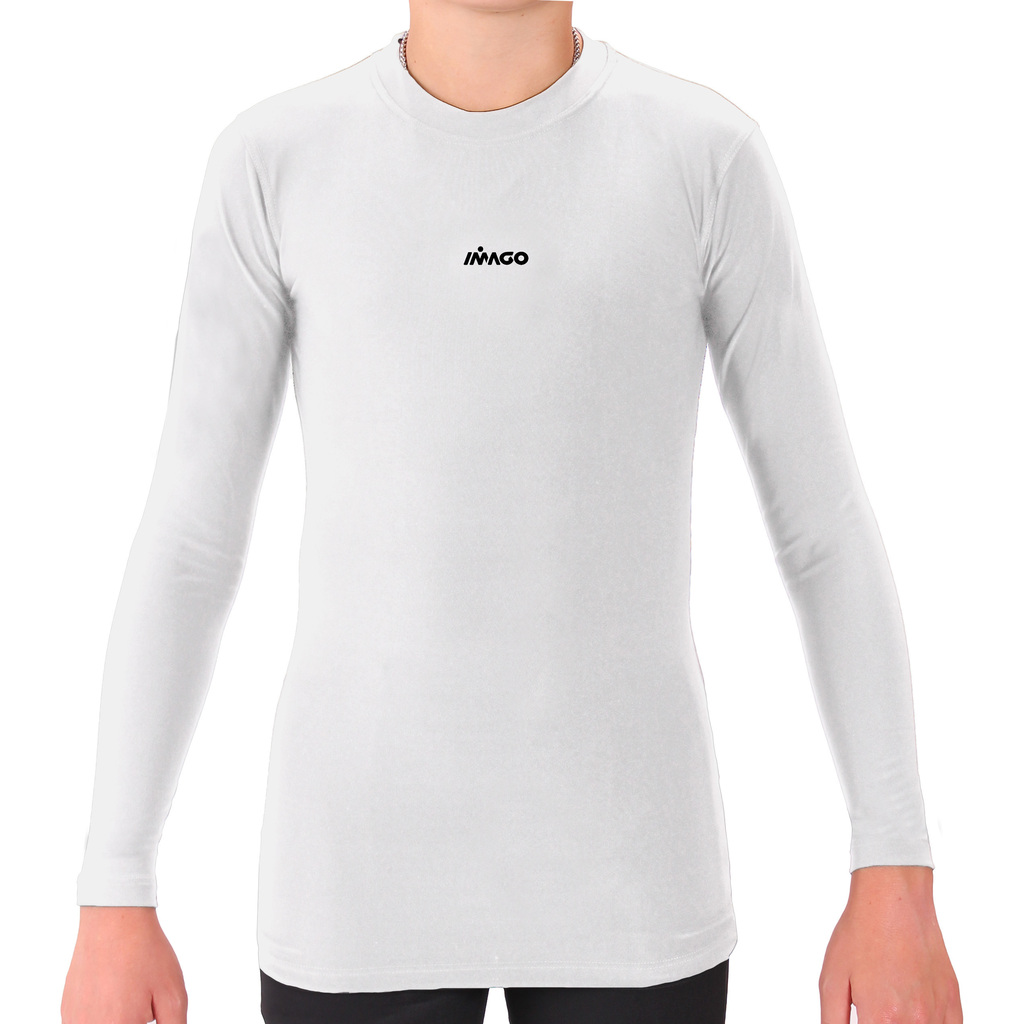 Camiseta térmica de manga larga de Niño - 10 - Blanco