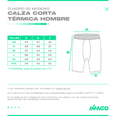 Calza Térmica Corta Negra Hombre - tienda online