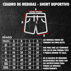 Short Deportivo All Blacks Azul Oscuro con Lateral Tramado #305 en internet