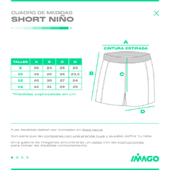 Short Crusaders Niños - Modelo 3 - Imago Deportes