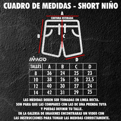 Short Rugby Argentina modelo Imago Niños - tienda online